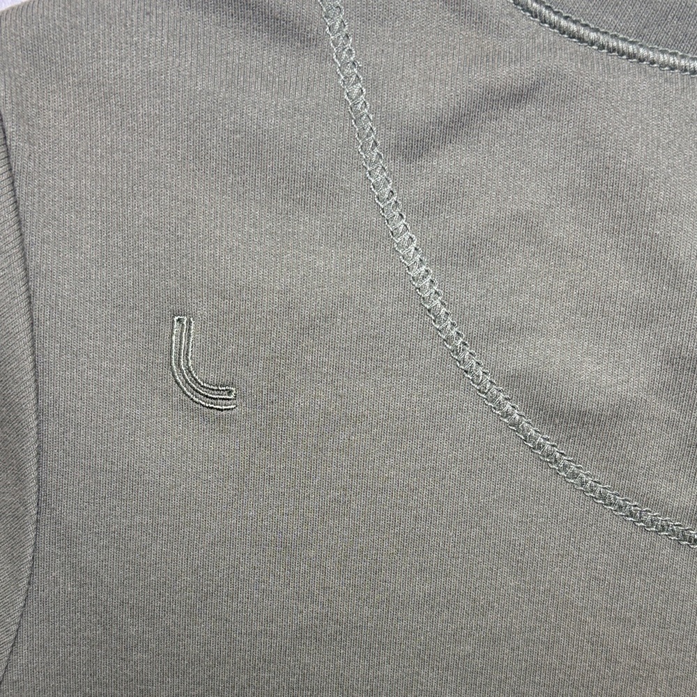 Lole Forest Green Buttoned Short Sleeve Tee - Picture 7 of 8